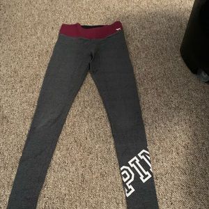 womens gray “Pink” leggings